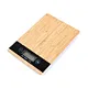 Bamboo panel kitchen scale
